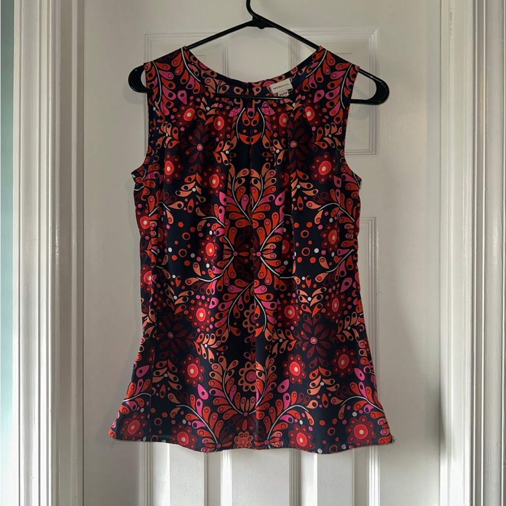 Vibrant Floral Sleeveless Top